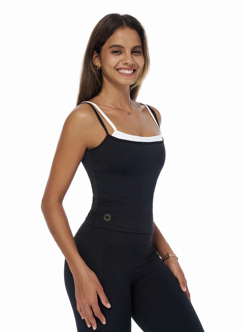 KAWN.YOGA Square Neck Double Layer Cami Top