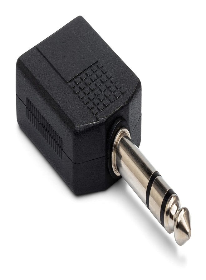 Hosa GPP-359 Dual 1/4 Inches TRS Female to 1/4 Inches TRS Male Adapter - Image 2