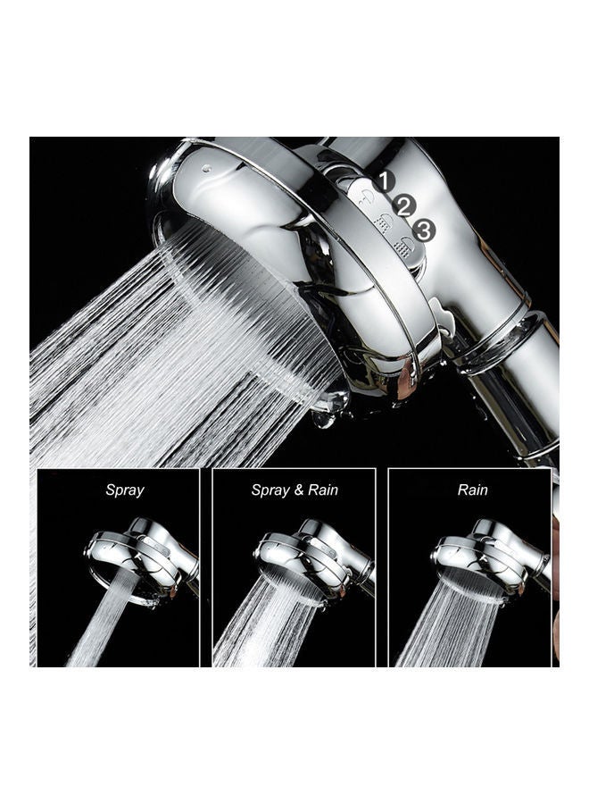 NIBEMINENT 3 Settings Shower Head Silver 24.00x8.00x9.00cm - Image 5