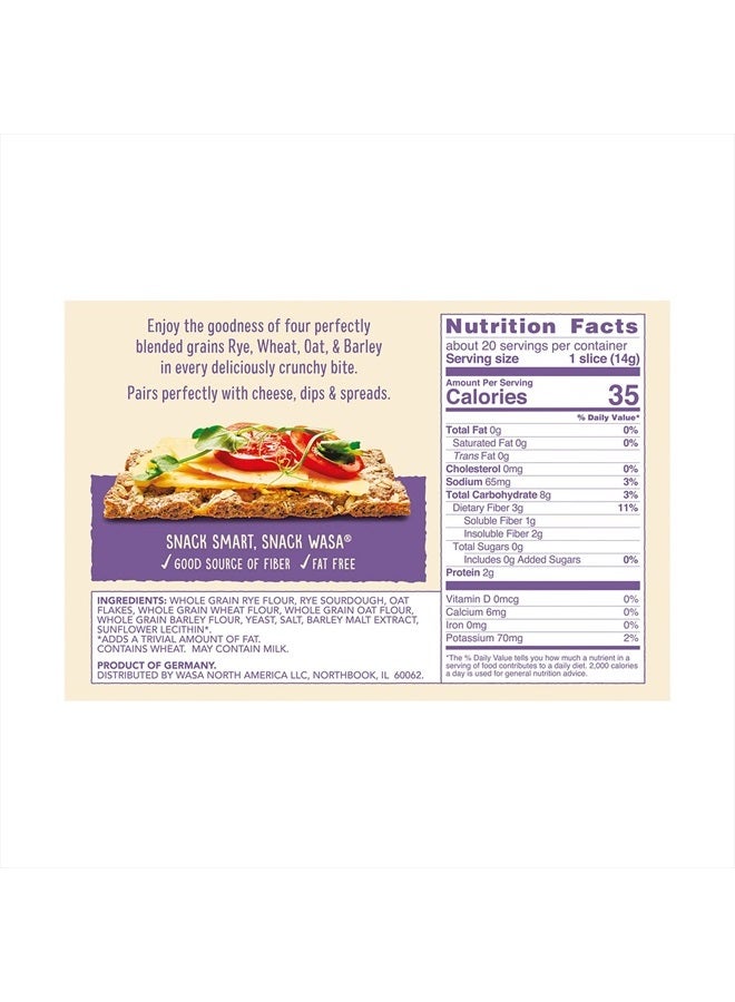WASA Multigrain Crispbread, 9.7 oz (Pack of 1) - Image 3