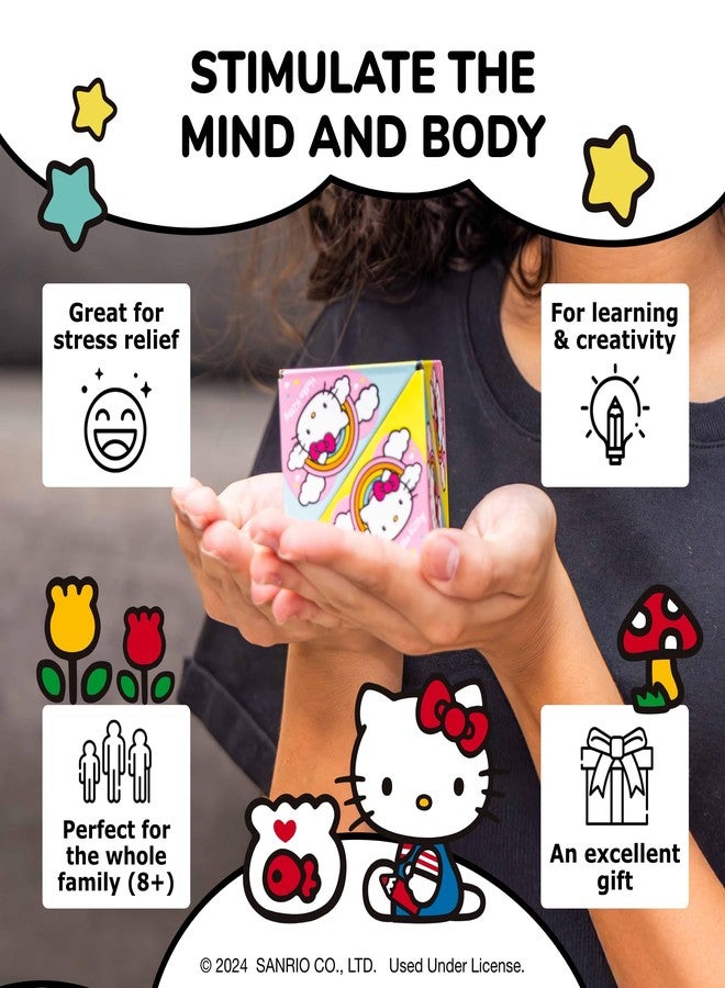 Shashibo Hello Kitty & Friends Shape Shifting Box - STEM Fidget Toy with Ultra Strong Magnets - Sensory Puzzle Cube Transforms Into 100+ Shapes, Easter Basket Stuffers Gift for Kids (Rainbow) - Image 4