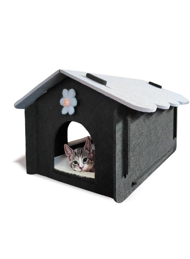 Lukamoo® Cute Cat House (Ashen Phantom, Large) - Image 1