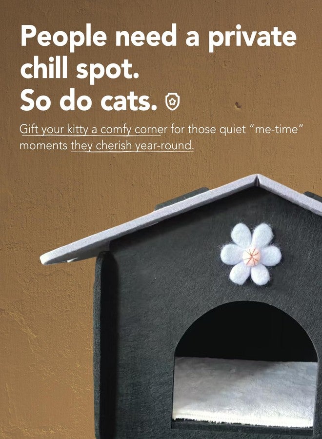 Lukamoo® Cute Cat House (Ashen Phantom, Large) - Image 2