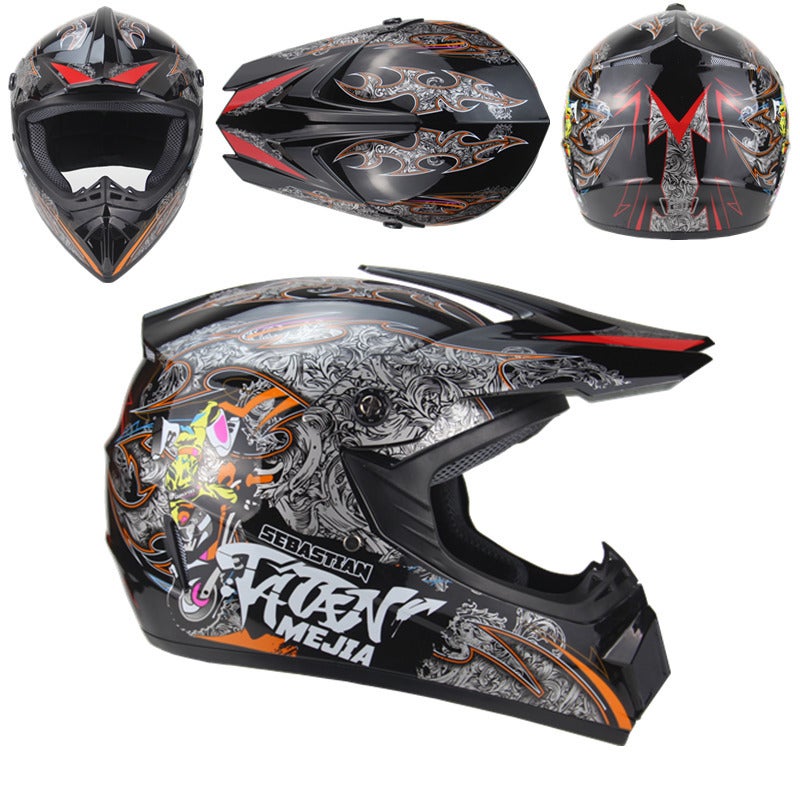 Exclusive For Version Of Personalized Beach Bike Riding Helmet Youth Mountain Bike Ghost Fire Full Helmet Dh Kart Helmet - Image 1