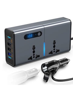 Generic Compact 200W Car Inverter - Dual Voltage, Multiple Charging Ports & LED Screen  - Image 1