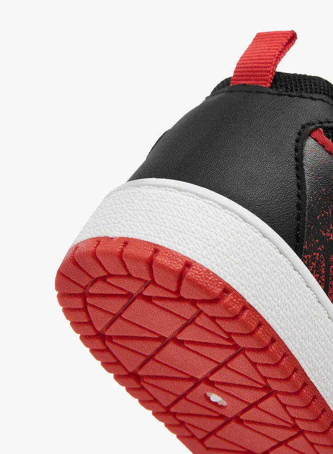 MARVEL Spider-Man Print Sneakers with Hook and Loop Closure