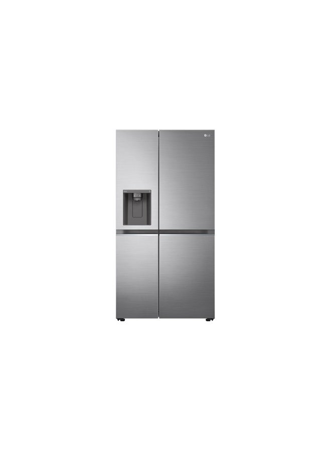 إل جي 26.7 Ft Refigerator | Side by Side | ThinQ LS32NBDSLV Silver - Image 1