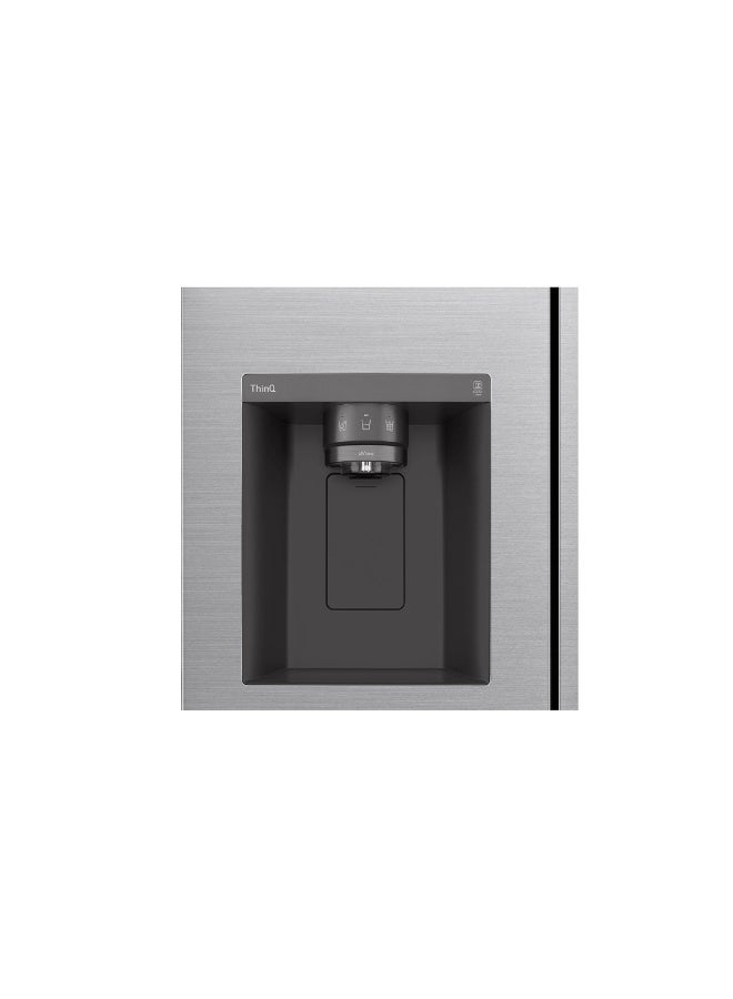 إل جي 26.7 Ft Refigerator | Side by Side | ThinQ LS32NBDSLV Silver - Image 5