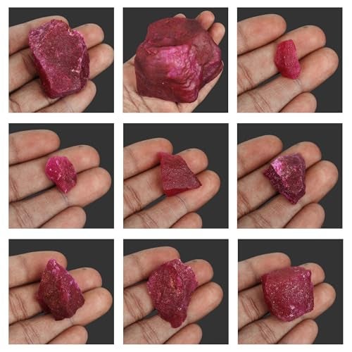 REAL-GEMS Genuine Natural Ruby Rough Stone 10.00 Ct Certified Uncut Ruby Red Ruby Healing Crystal Loose Gemstone - Image 5