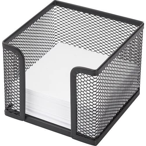 Kraf Metal Mesh Pen Holder Desk Organizers, Trio Set, Pencil Holder, Paper Clip Holder, Memo Pad Holder (Black) (470G) - Image 5