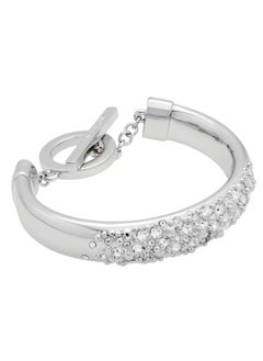 Karen Millen Encrusted Hoop & T-Bar Bangle  - Image 1