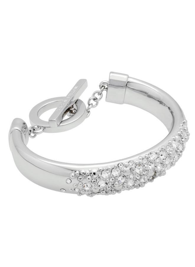 Karen Millen Encrusted Hoop & T-Bar Bangle  - Image 1