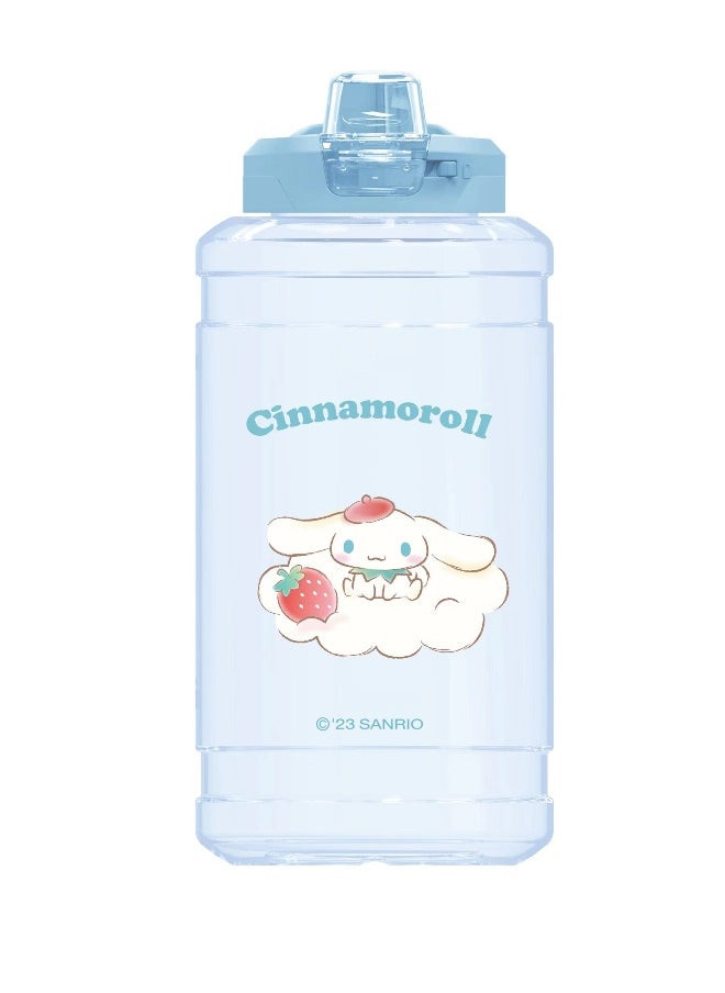 Miniso Sanrio characters Strawberry collection Plastic Bottle with Auto Flip Lid (Cinnamoroll) 