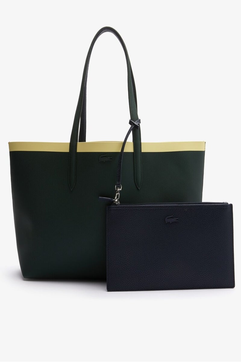 لاكوست حقيبة يد نسائية من لاكوست، ذات وجهين وسعة كبيرة، متعددة الاستخدامات، أنيقة - Image 1