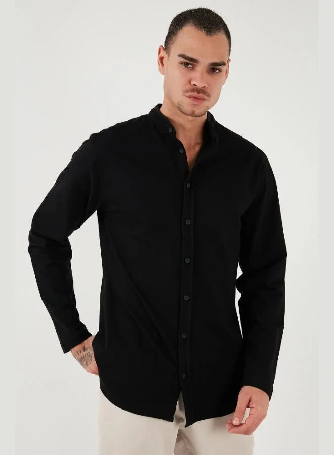 Buratti 100% Cotton Slim Fit Mandarin Collar Shirt Men's SHIRT 5902800