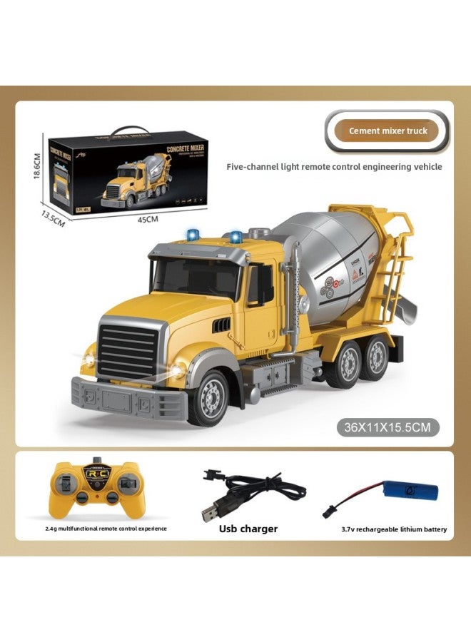 Customized Export OEM Remote Control Vehicle Electric Fire Monitor Water Spray Rescue Vehicle Lift Ladder Rechargeable Battery-Color:QH2901-1D American Six-way Cement Mixer-Proportion:Package 1: 1 Lithium Battery 1 Charging Line - Image 1