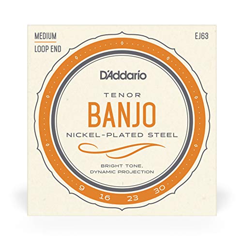 D'Addario Tenor Banjo Strings, Nickel-Plated Steel, EJ63, Medium Gauge 9-30, 5-String Set, Pack of 1 - Image 2