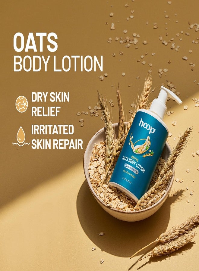 hoop Oats Body Lotion | Oatmeal Body Lotion for Dry Skin Women & Men | Helps Itchy, Very Dry or Sensitive Skin | Chamomile Oil, Non Sticky Body Moisturizer with Colloidal Oat | 250 ml (250 ml) - Image 2