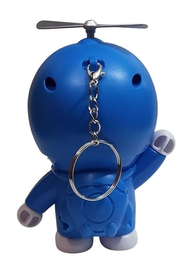 NETZILLA Doraemon Face Changing Toy Keychain With Working Copter- 3 Expressions 3D Cartoon Character| Mood Swing Toy Key Holder, Unisex Keychain for Bags, Cars & Gifts for Kids & Adults - Image 4