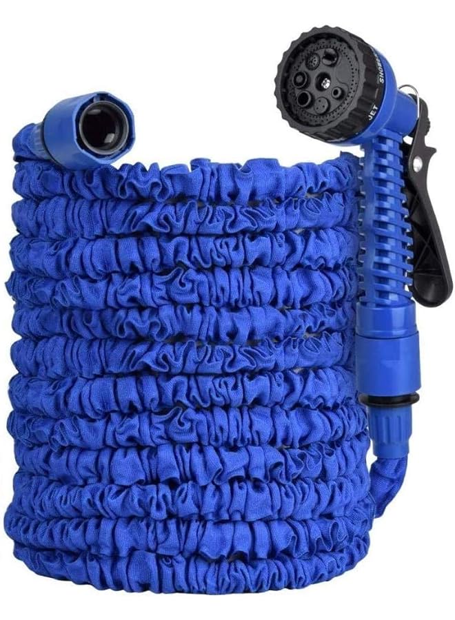 Al Safi Stretch Flexible Water Hose Up To 52.5 Meters Long Blue 52.5 - Image 1