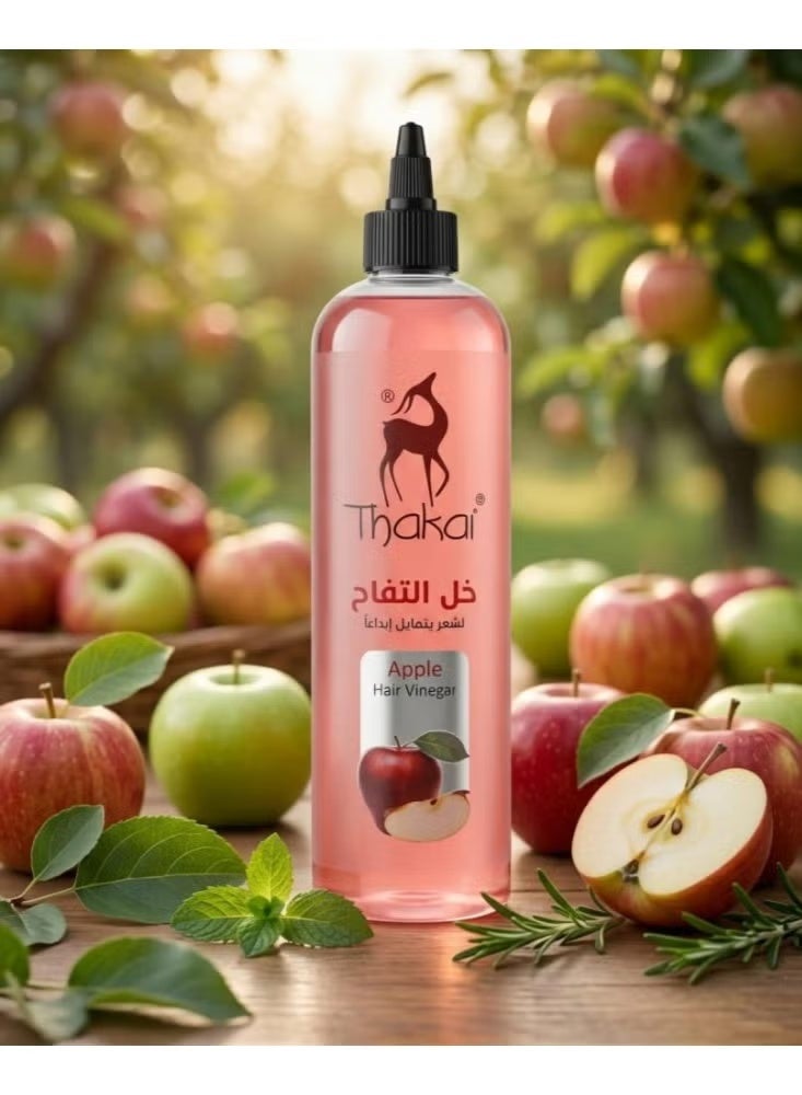 Apple cider vinegar for creatively swaying hair