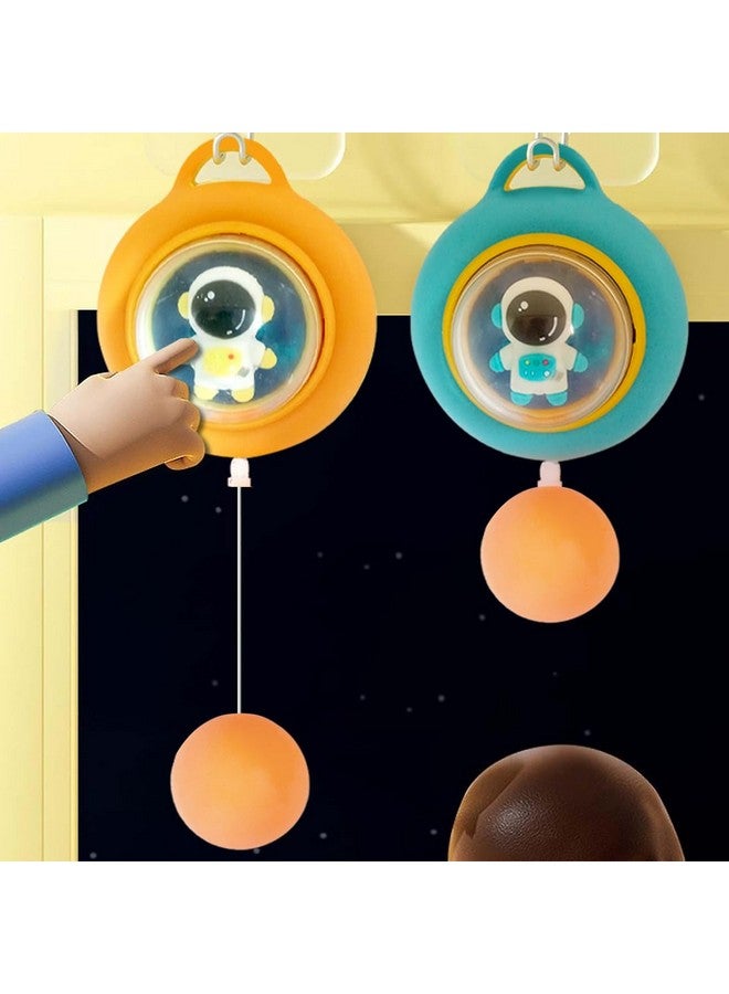 Wembley Hanging Table Tennis Trainer Ping Pong Ball Self Training and Workout Indoor Gaming Set for Adults and 5-8 Years Kids - Multicolor, 2 Player - Image 2