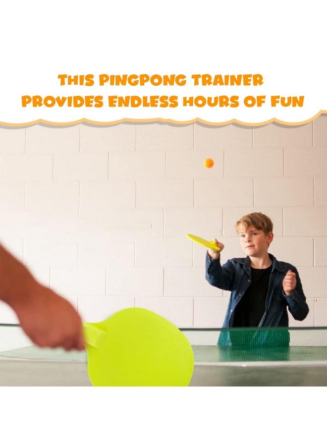 Wembley Hanging Table Tennis Trainer Ping Pong Ball Self Training and Workout Indoor Gaming Set for Adults and 5-8 Years Kids - Multicolor, 2 Player - Image 3