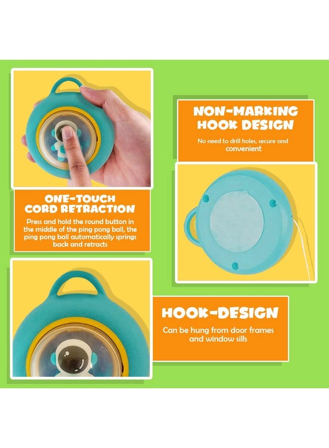 Wembley Hanging Table Tennis Trainer Ping Pong Ball Self Training and Workout Indoor Gaming Set for Adults and 5-8 Years Kids - Multicolor, 2 Player - Image 5