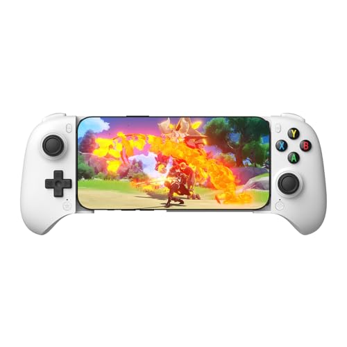 8BitDo Ultimate Mobile Gaming Controller for Android devices Bluetooth Mobile Game Controller with Hall Effect Joysticks and Hall Triggers White - Image 1