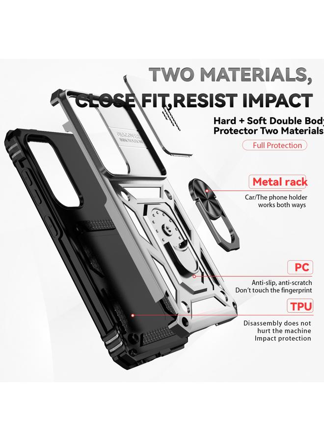 S-TOP Case For Samsung Galaxy S24 5G Sliding Camshield Holder Phone Case - Image 4