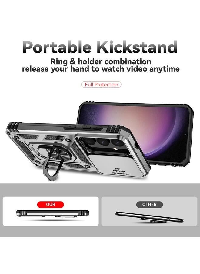 S-TOP Case For Samsung Galaxy S24 5G Sliding Camshield Holder Phone Case - Image 2