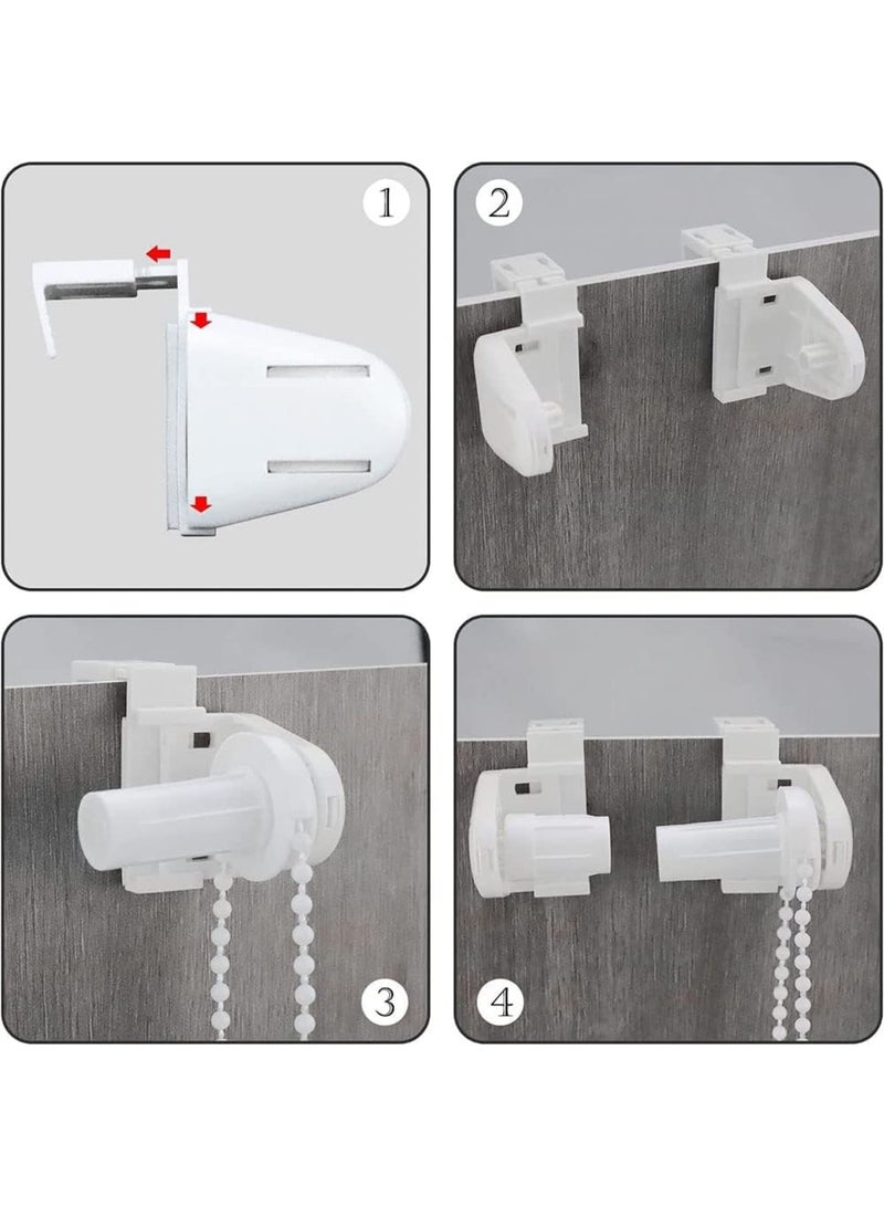 Cobest Roller Blind Spares With Bracket and Bead Chain, Curtain Accessories for Rods, Blind Brackets, Long Service Life, 17 mm - Image 5