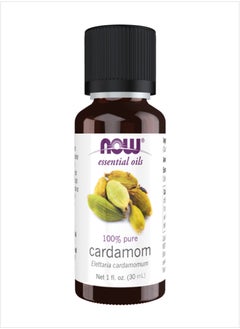 NOW Cardamom Essential Oil - 100% Pure & Warming Spice, 30ml