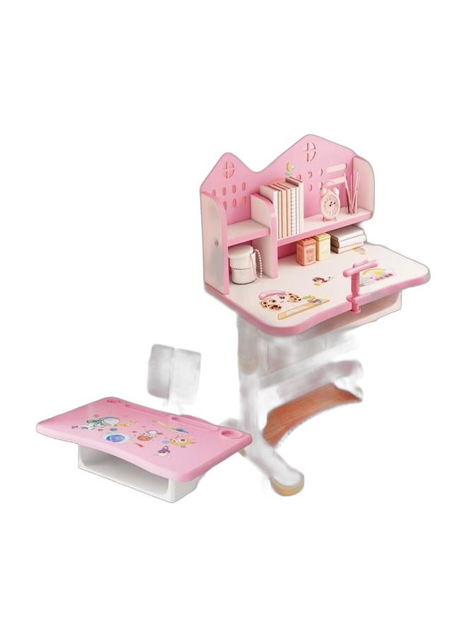 fashionhome Modern Ergonomic Design Adjustable-Height Student Study Desk and Chair Sets with Storage Drawer, Lamp, and Book Holder – Complete Study, Reading, Writing, and Drawing Workstation for Kids, Includes 70×45.5×70 cm Desk with 34×37×72 cm Chair and Additional Adjustable Student Chair with Storage Drawers for Home and School Use. - Image 1