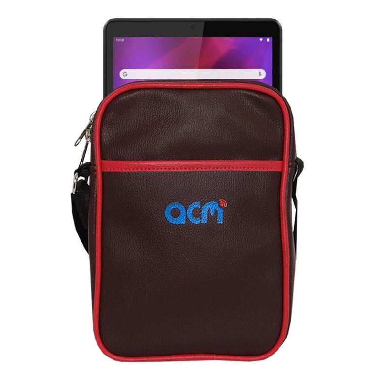 ACM Premium Soft Padded Shoulder Sling Bag compatible with Lenovo Tab M8 Gen 3 Carrying Case Purple - Image 1
