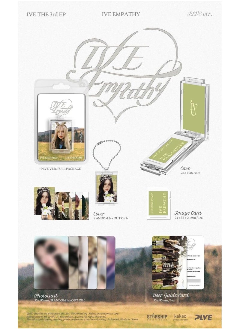 IVE 3rd Album I've Empathy PLVE Version (Random) Kpop Case + Cover + Image Card + Photocard + User Guide Card (NO CD INCLUDED)