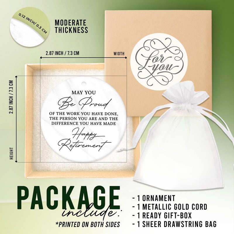 HEXMOZ هدايا تقاعد Hexmoz للمرأة - الهدايا المتقاعدة التقدير هدايا للنساء زميل العمل في العمل ممرضة المعلم - ديكور التقاعد سعيد - Image 2