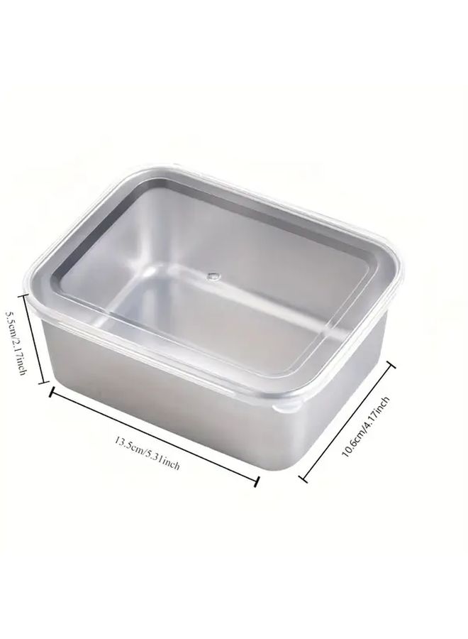 10 Piece Set Stainless Steel Lunch Box Food Storage Containers Dishwasher Freezer Safe - Image 3