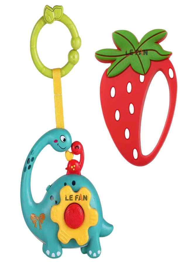 Lefan Rattles for Kids Rattle for Babies, Baby Rattles for 6 to 12 Month, Sound Toys for Babies, Early Development Toys for Infants [Teether & Cradle Rattle] - Image 1
