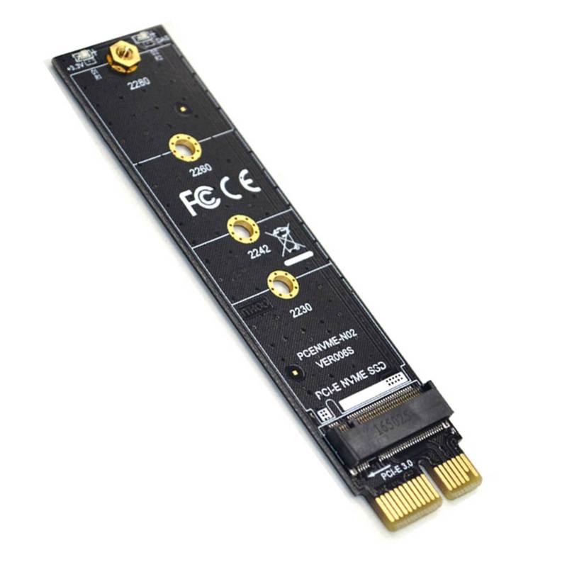 NVMe M.2 Adapter PCI-E 3.0 Converter M Key NGFF Card High Speed Extension for Samsung PM961 960EVO SM961 951 Intel 600P Lite-On T10 - Support 2230 2242 2260 2280 - Image 1