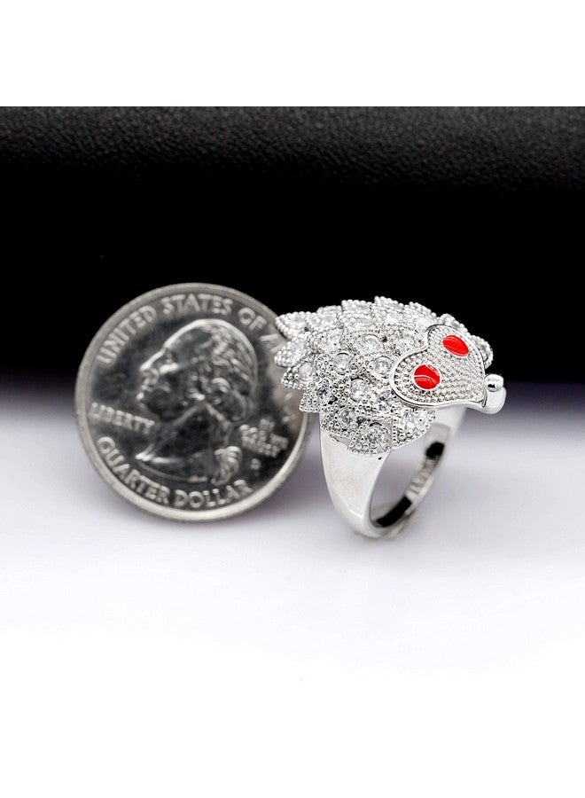 Uloveido Fashion Cubi Ziconia Animal Hedgehog Ring Wedding Accessories Party Prom Anniversary Rings For Women Wife (Size 8) Y347 - Image 5