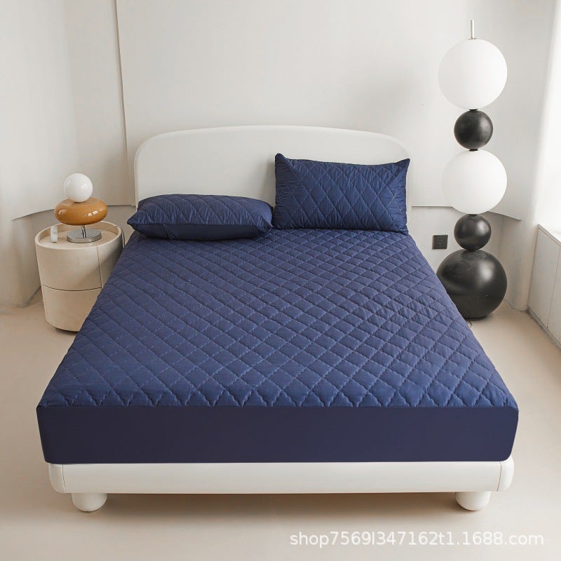 Fittedsheets Waterproof Quilted Bed Hat Bedspread El Protective Cover Sanding Dust Cover Urine Proof - Image 1