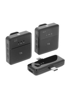 3 in1 Wireless Lavalier 2 Microphone iPhone And Type-C Plug Noice Cancelling For Live Recording High quality Noise Reduction Effect