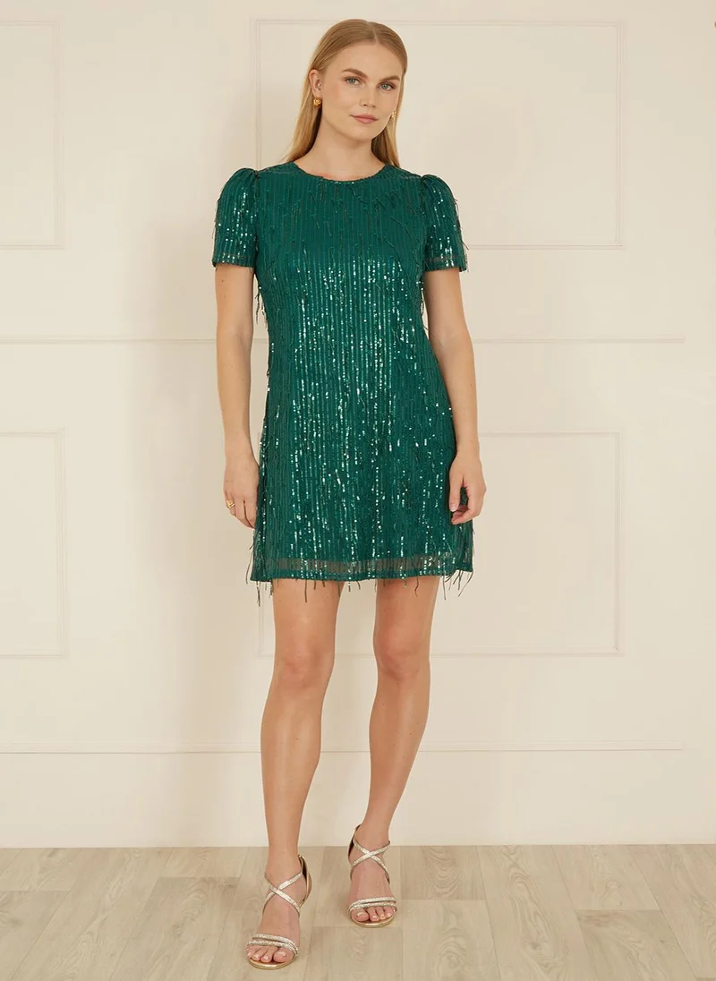 MELA LONDON Hanging Sequin Tunic Dress