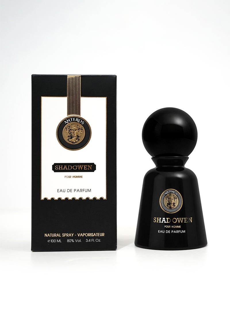 أنتروس أنترس شادوِن EDP للرجال 100 مل – عطر فاخر طويل الثبات برائحة خشبية حارة مع العنبر والمسك – أو دو برفيوم مميز للرجال - Image 4