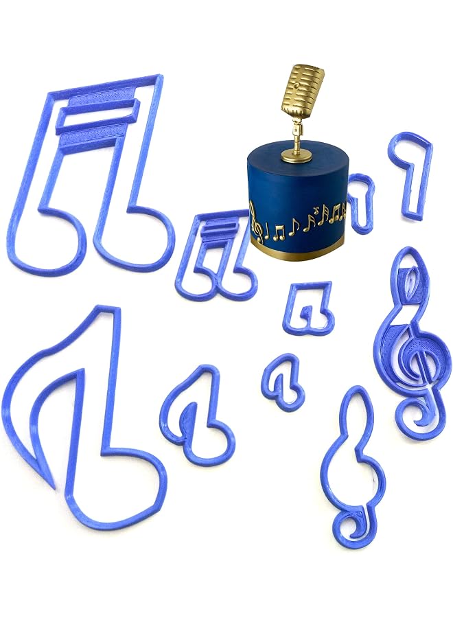 S-TOP 10 PCS Music Note Silhoutte Cookie Fondant SUGARCRAFT Cake Decorating BAKEWARE Tool - Image 1