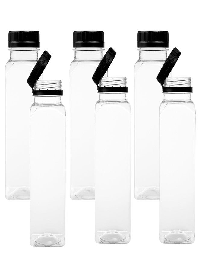 RoyalHouse Reusable Juice Bottles 6 Pack 11.8 Oz, BPA-Free Plastic, Leak-Proof Lids, Empty Bottles, Container for Juice, Smoothies, Water, and Meal Prep in a Box - Image 1