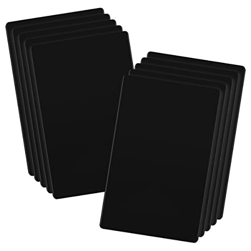 LIDER Blank Wall Plate Temperature and Impact Resistant Screwless Design Modern Upgrade Midsize 1Gang 488 x 311 UL Listed Thermoplastic Matte Black 10Pack - Image 1