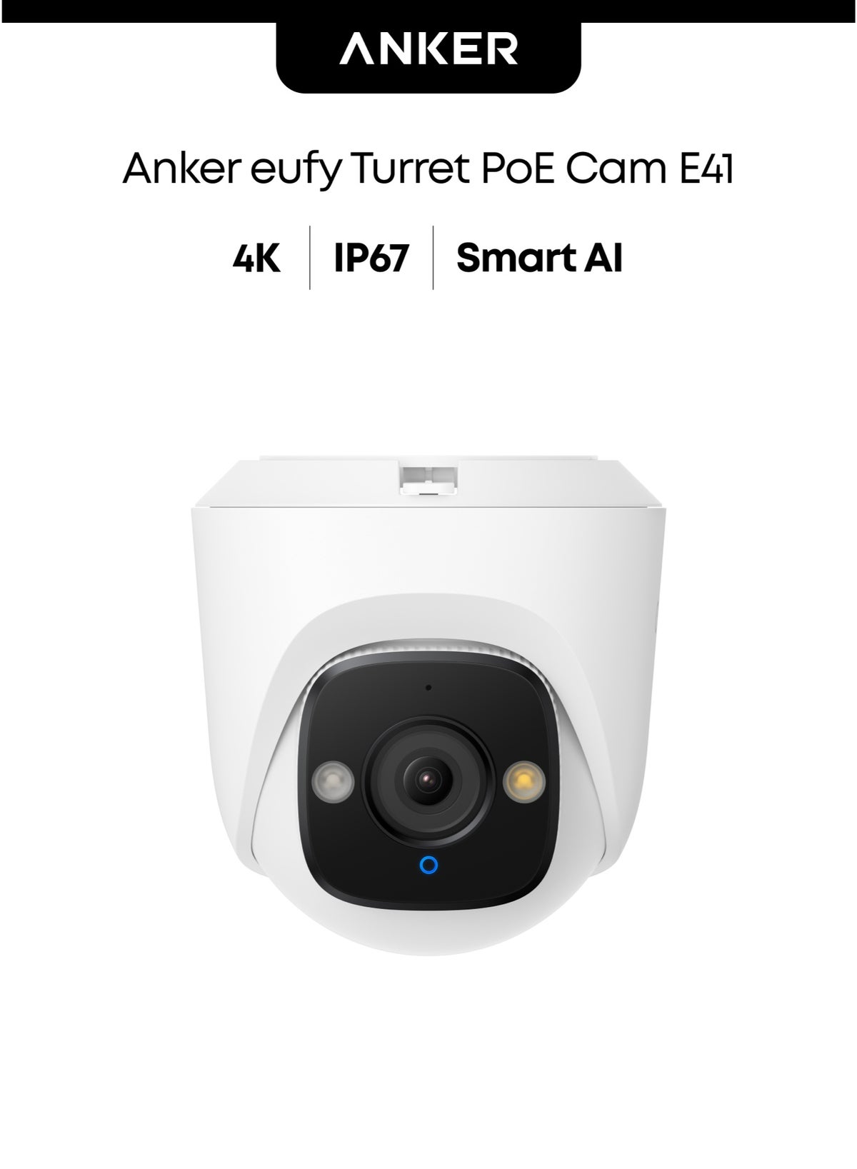 eufy Eufy E41 Poe Turret Cctv Camera 349 g Z70008A2C51F9C81B84ABZ
