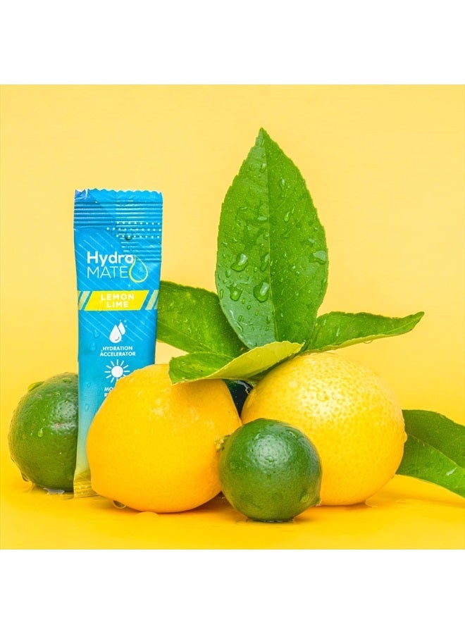 NatureWorks HydroMATE Electrolytes Powder Packets Lemon Low Sugar Hydration Accelerator Electrolyte Drink Mix Party Favors for Fast Liquid Dehydration Relief with Vitamin C 30 Count - Image 5